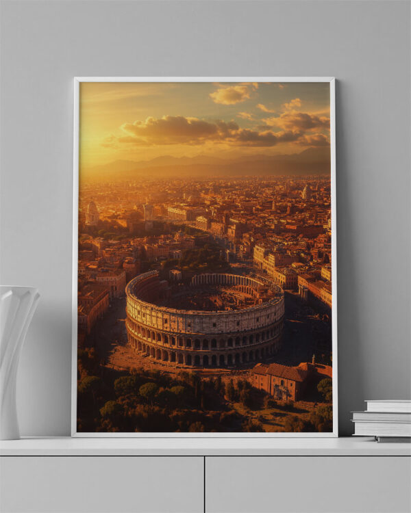 Roma Eterna O Coliseu ao Entardecer