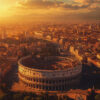 Roma Eterna O Coliseu ao Entardecer